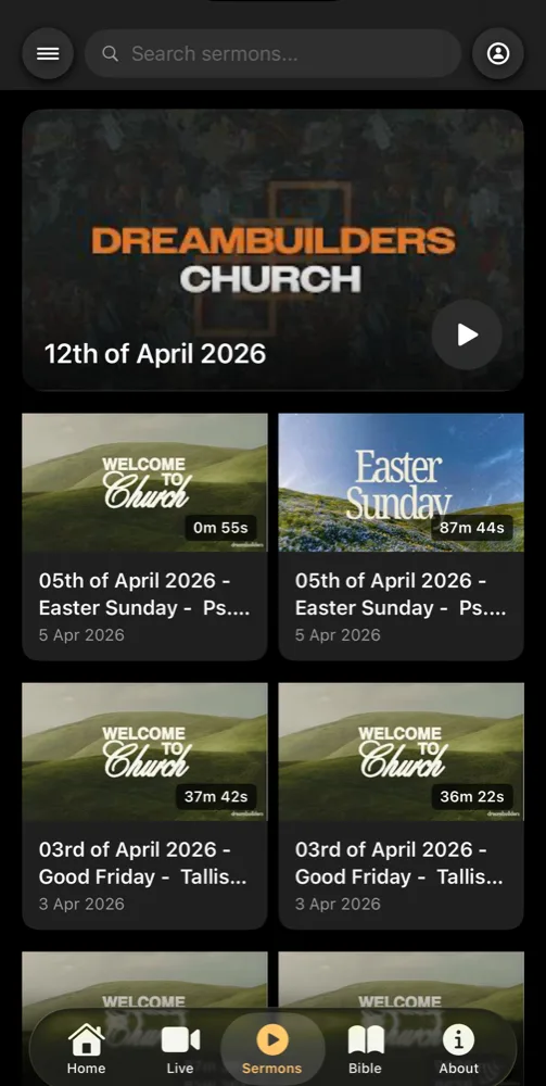 Sermon player interface